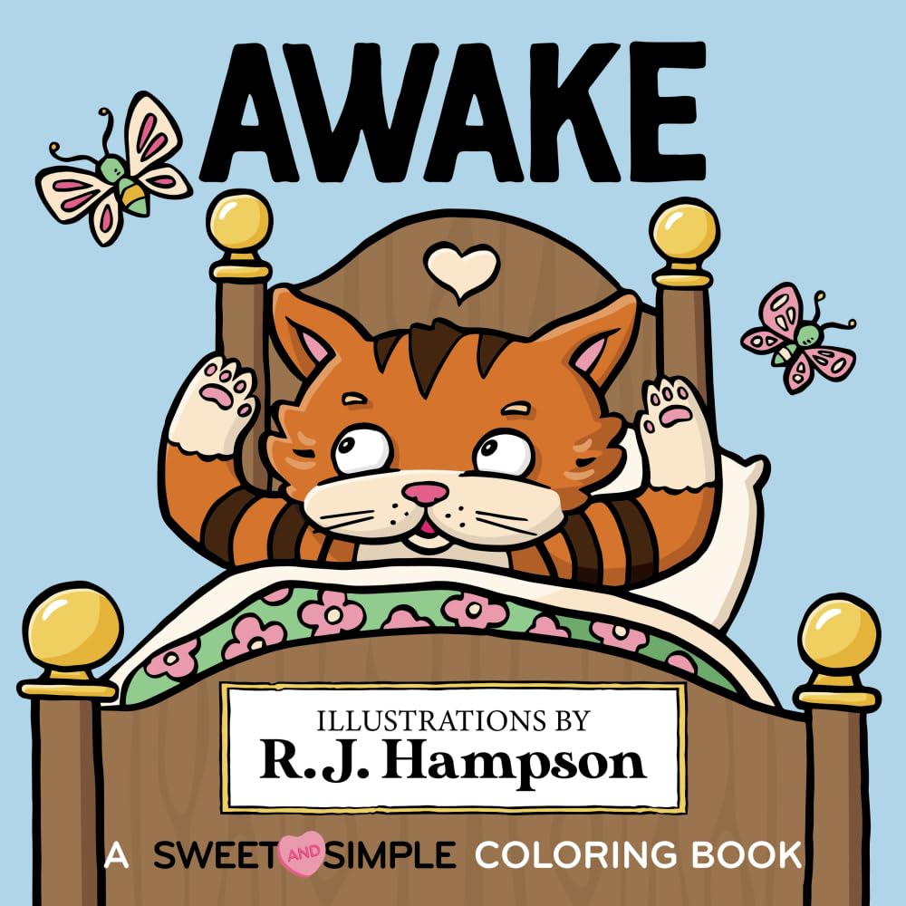 Awake: A Sweet And Simple Coloring Book (Sweet and Simple Coloring Books) - 8434