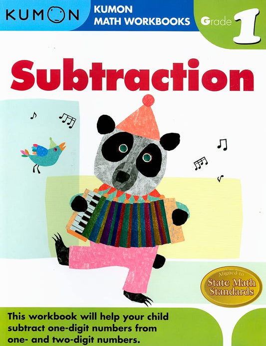 Kumon Grade 1 Subtraction (Kumon Math Workbooks), Ages 6-7, 96 pages - 5376