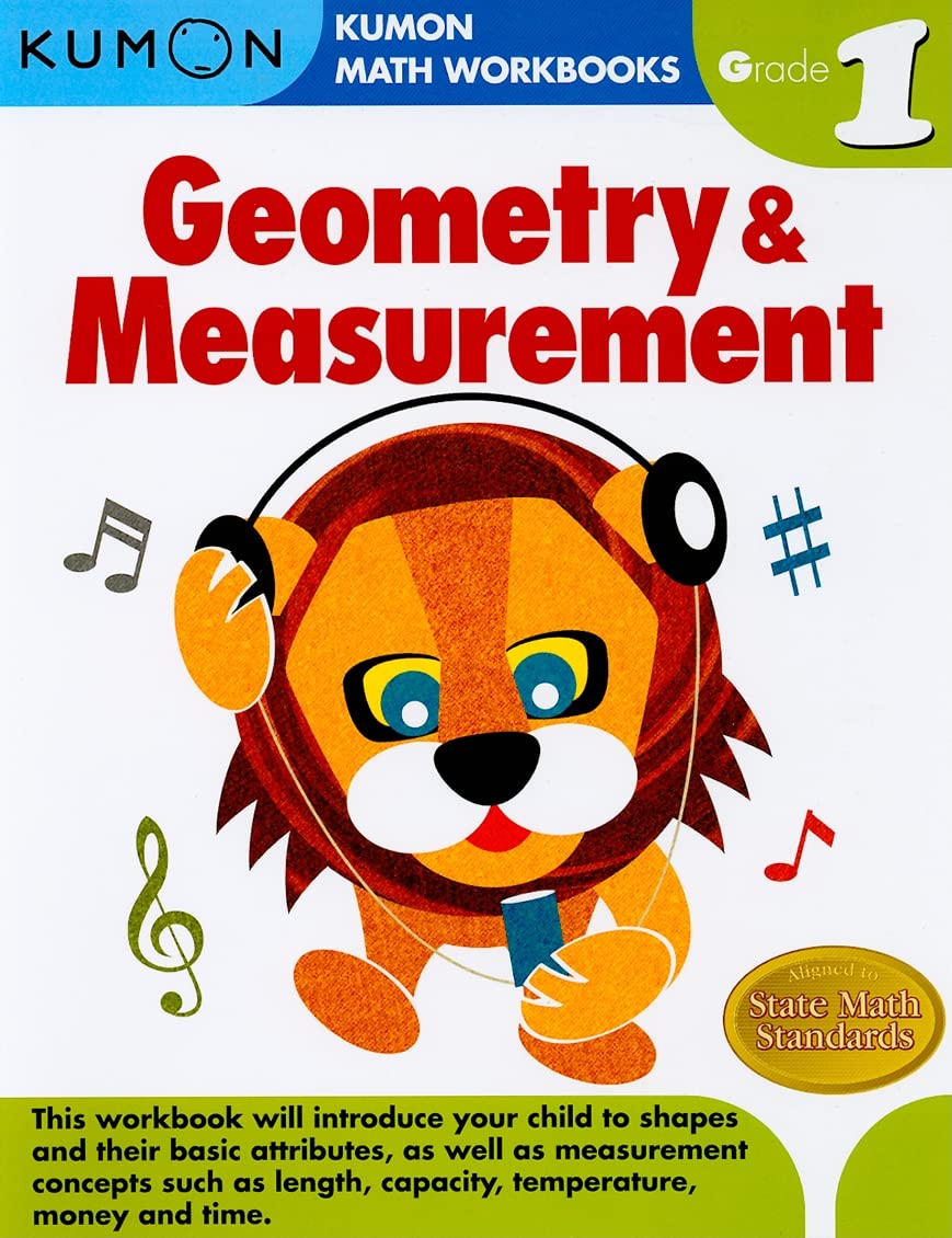 Kumon Grade 1 Geometry & Measurement (Kumon Math Workbooks) - 6677