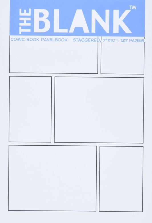 The Blank Comic Book Panelbook - Staggered, 7"x10", 127 Pages - 4207