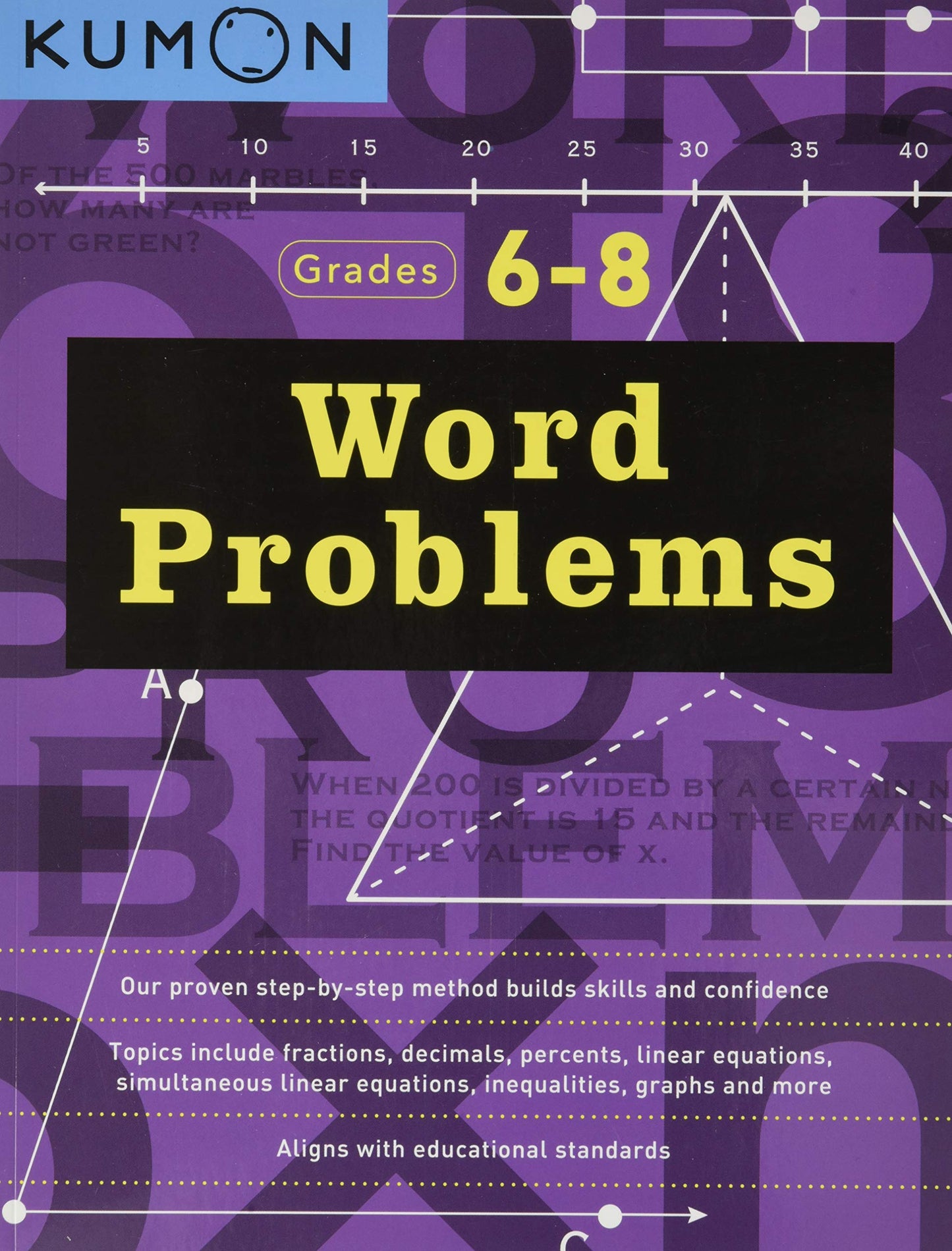 Kumon Word Problems-Grades 6-8 (Kumon Middle School Math Workbooks) (Kumon Math Workbooks)