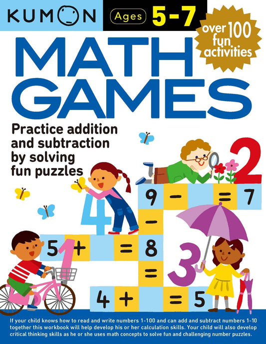 Kumon Math Games (Math Skills), Ages 5-7, 128 pages (Kumon: Math Skills)