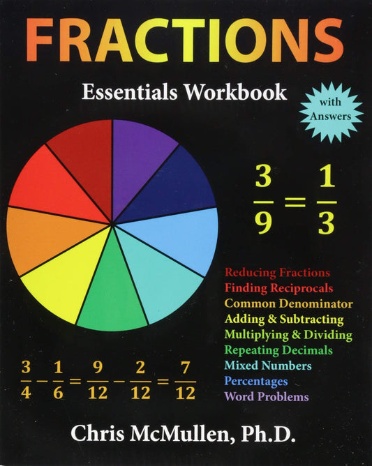 Fractions Essentials Workbook with Answers - 9763