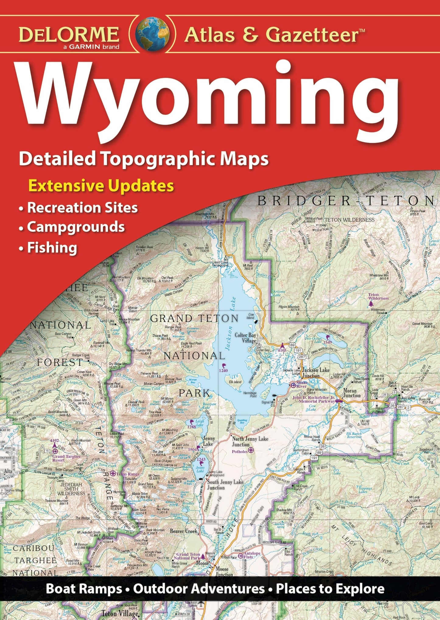 Delorme Atlas & Gazetteer Wyoming: Detailed Topographic Maps, Extensive Updates