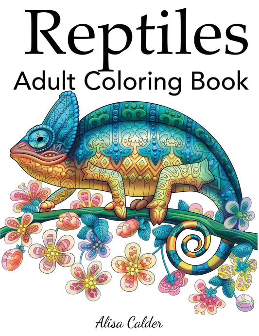 Reptiles Adult Coloring Book - 2247