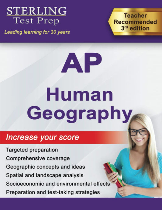 Sterling Test Prep AP Human Geography: Complete Content Review for AP Exam
