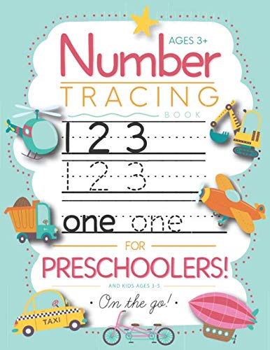 Number Tracing Book for Preschoolers and Kids Ages 3-5: Trace Numbers Practice Workbook for Pre K, Kindergarten and Kids Ages 3-5 (Math Activity Book) - 3603