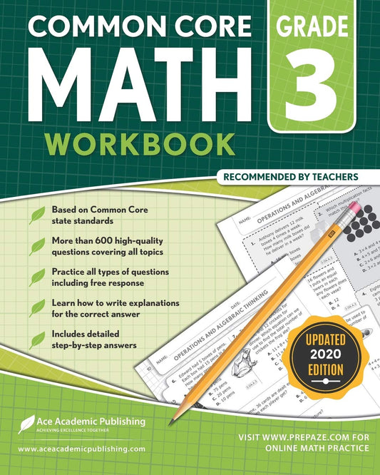 3rd Grade Math Workbook: CommonCore Math Workbook - 4614