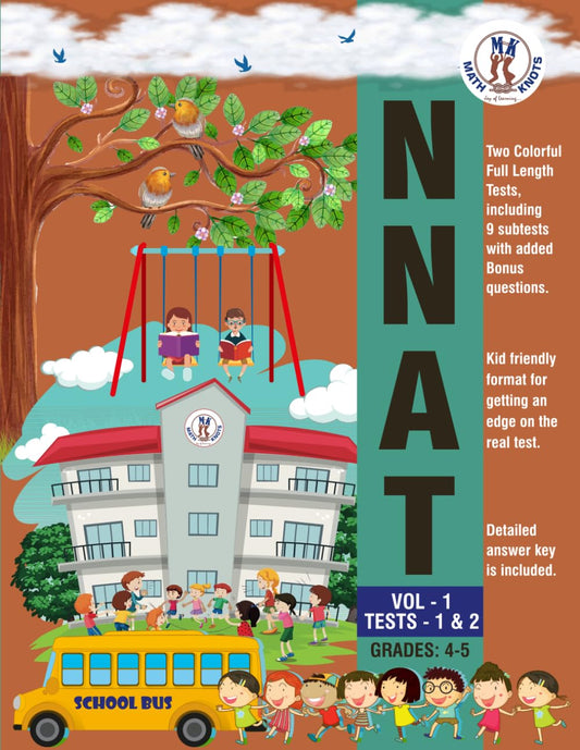 NNAT - Grades 4-5 - VOL - 1 - TESTS - 1 and 2 (Critical Thinking Practice) - 9001