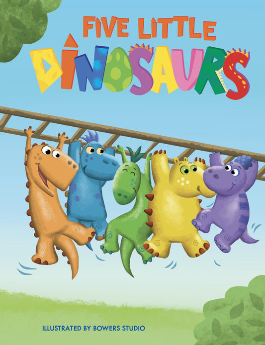 Five Little Dinosaurs - Children's Chunky Padded Board Book - Friendship - 8774