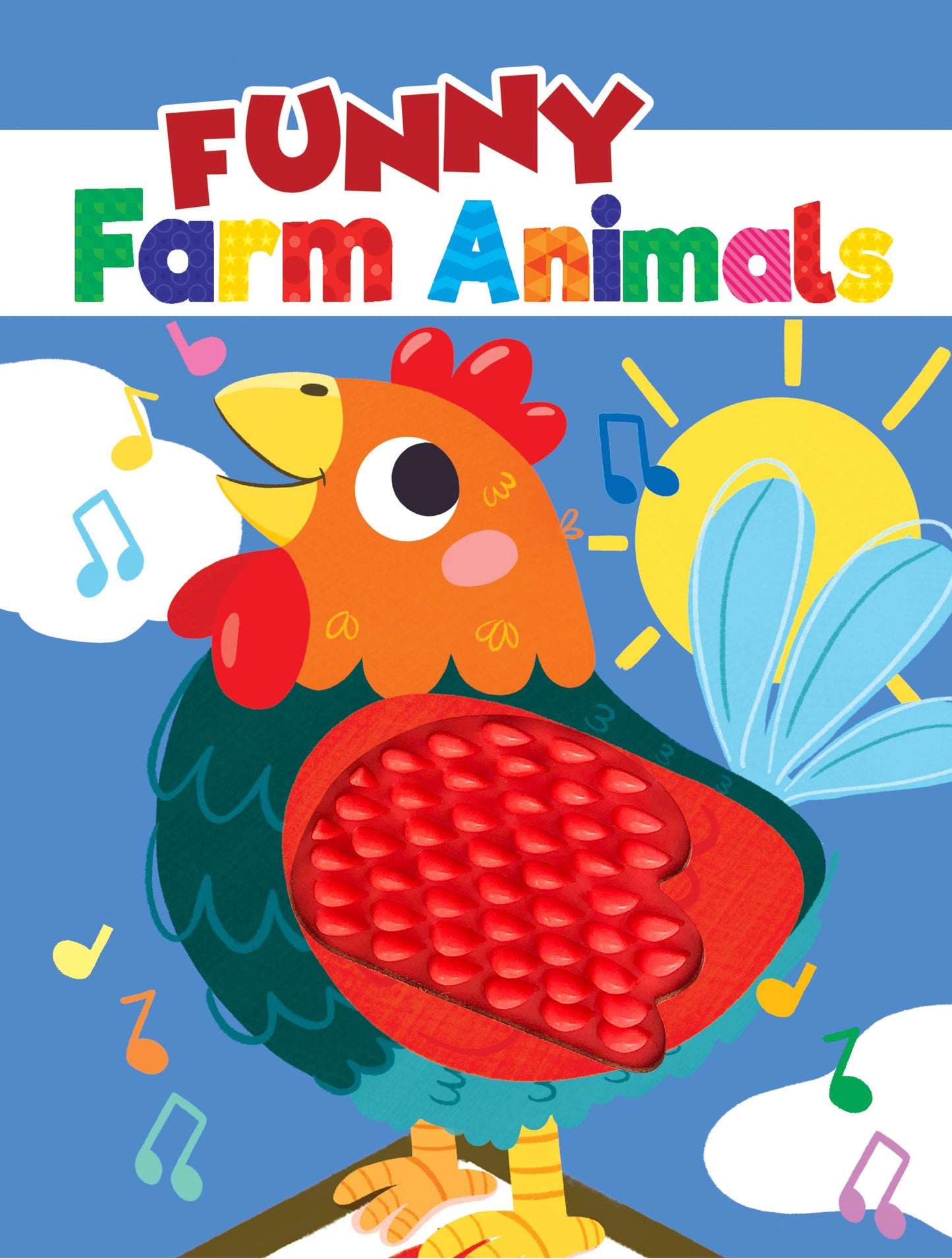 Funny Farm Animals - Silicone Touch and Feel Board Book - Sensory Board Book - 2350