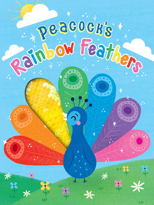 Peacock's Rainbow Feathers - Touch and Feel Board Book - Sensory Board Book - 3102