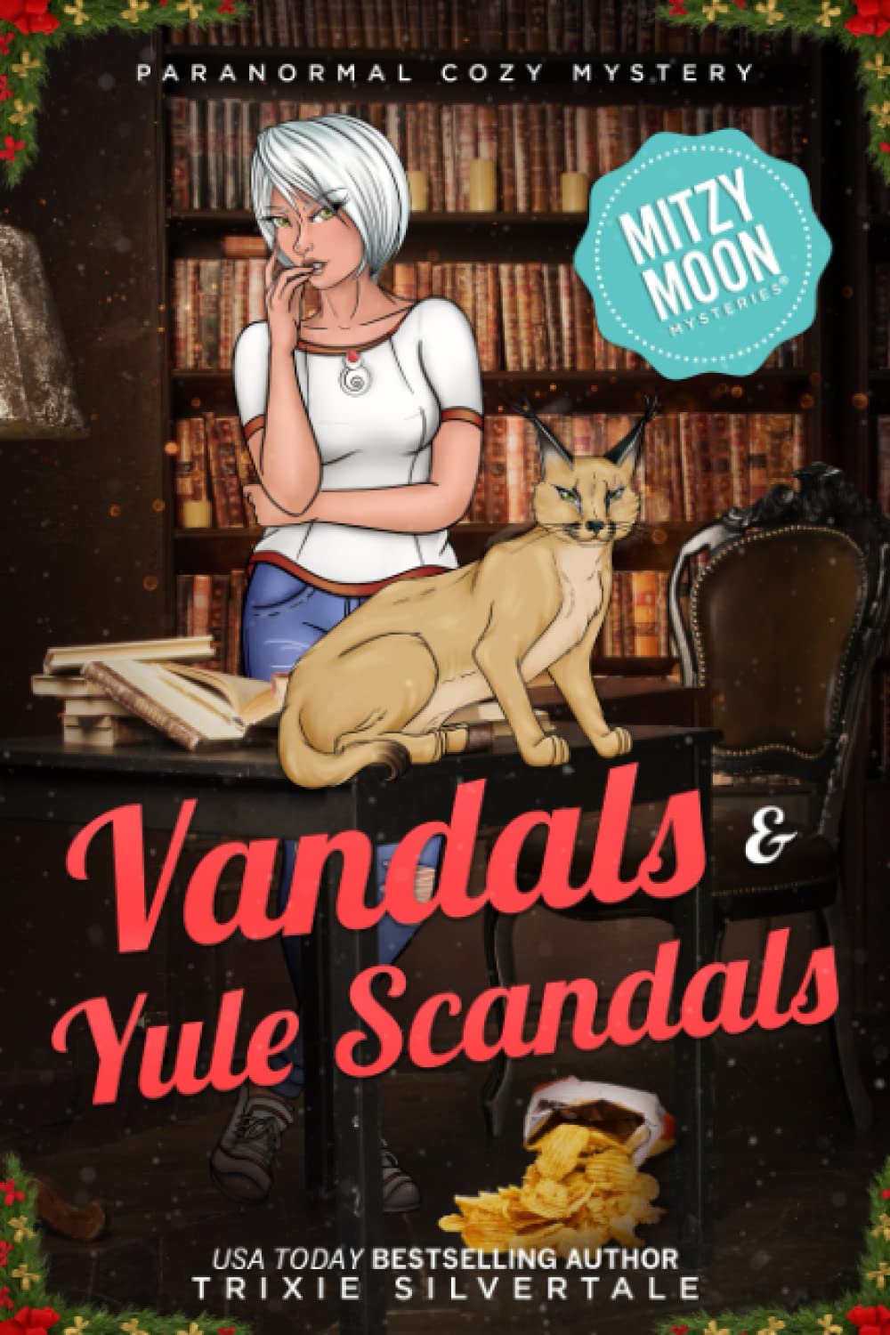 Vandals and Yule Scandals: Paranormal Cozy Mystery (Mitzy Moon Mysteries)