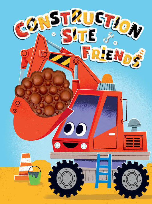 Construction Site Friends - Silicone Touch and Feel Board Book - Sensory Board Book - 8498