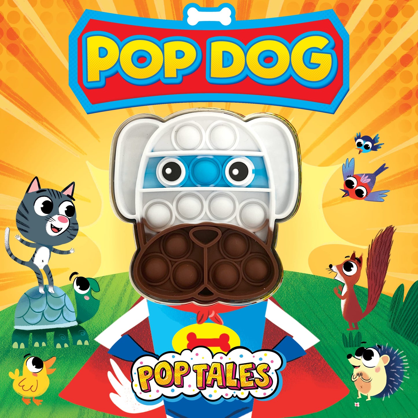 POP Dog - Children's Touch and Pop Board Book with Fidget Pop Toy