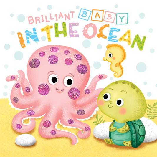 Little Hippo Books Brilliant Baby: In the Ocean - Children's Touch and Feel and Learn Sensory Board Book - 4644