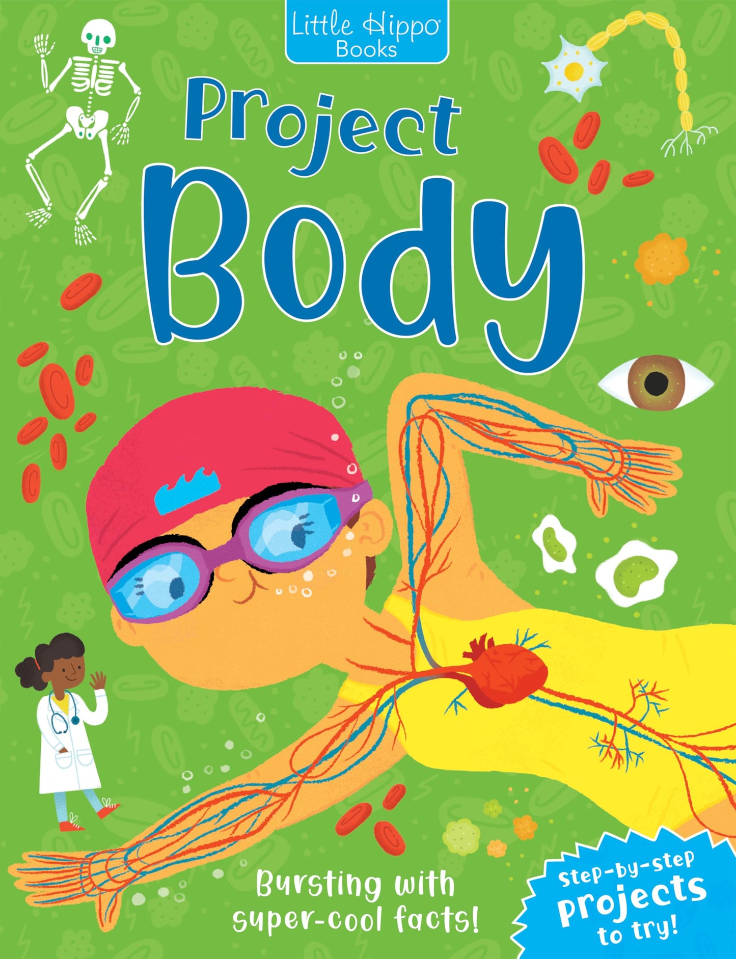 Little Hippo Books Project Body Kid's Books | Children’s Educational Activity Books | Best Kid's Activity Books for Learning, Problem Solving, and Reading Skills