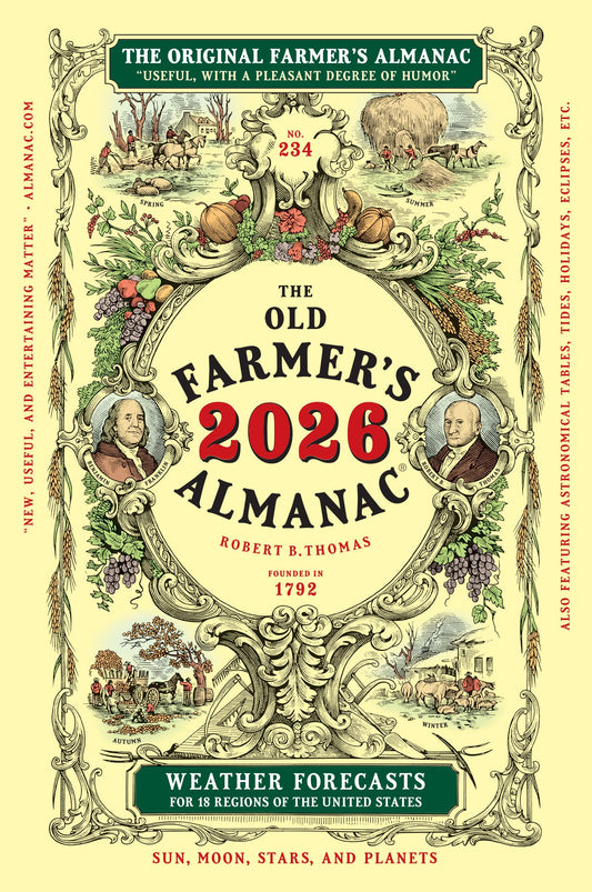 The 2026 Old Farmer's Almanac: The Beloved and Bestselling Annual Collection of Weather Forecasts and Useful Information