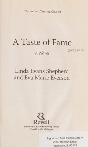 A taste of fame: a novel
