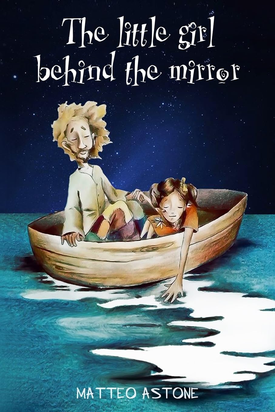 The little girl behind the mirror