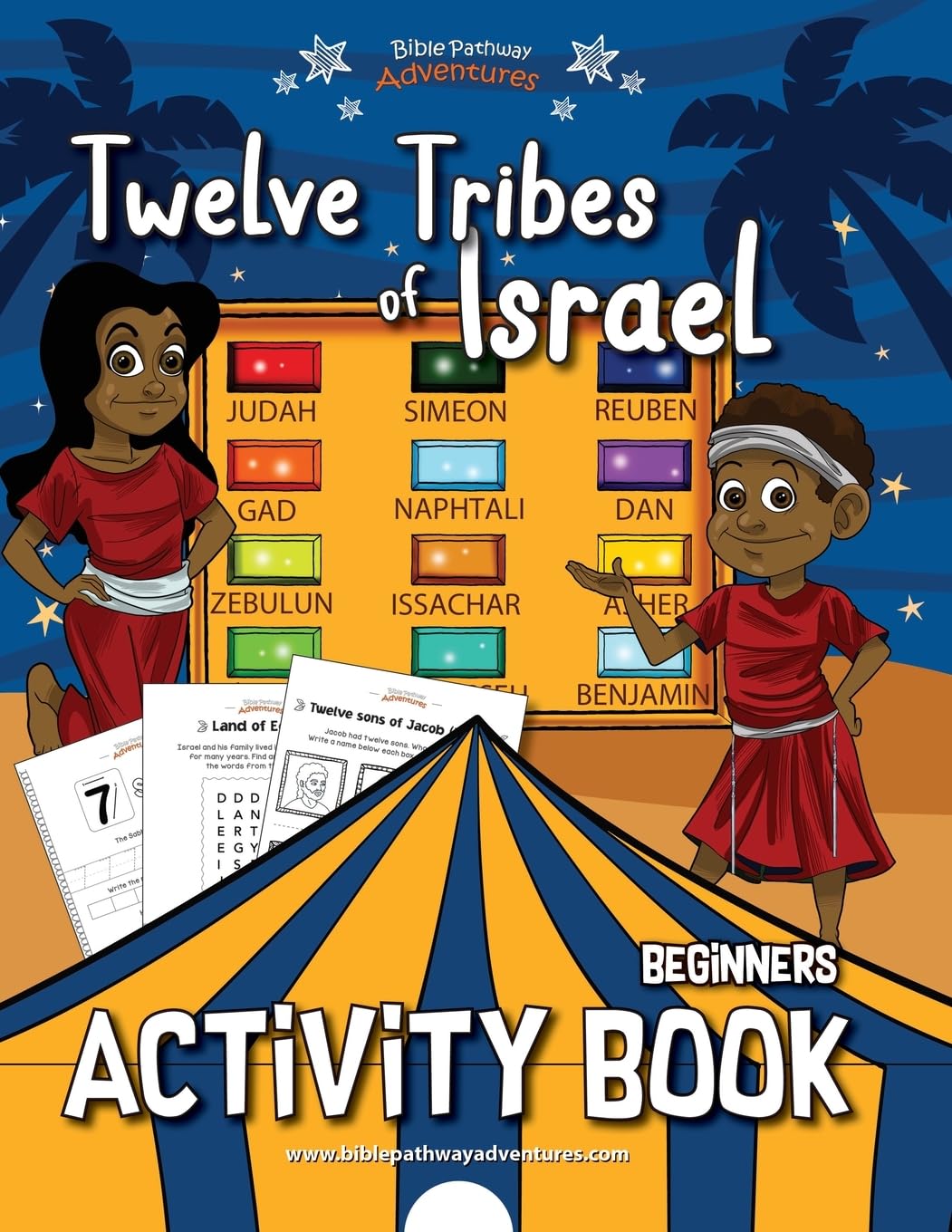 Twelve Tribes of Israel Activity Book for Beginners - 3736