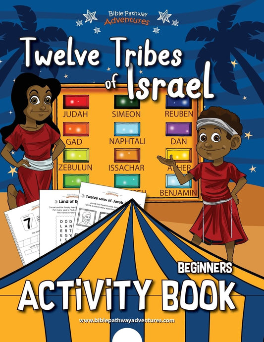 Twelve Tribes of Israel Activity Book for Beginners - 3736