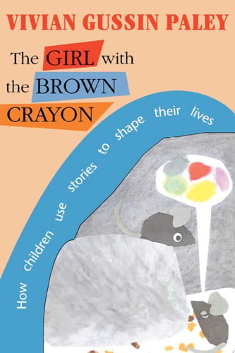 The girl with the brown crayon