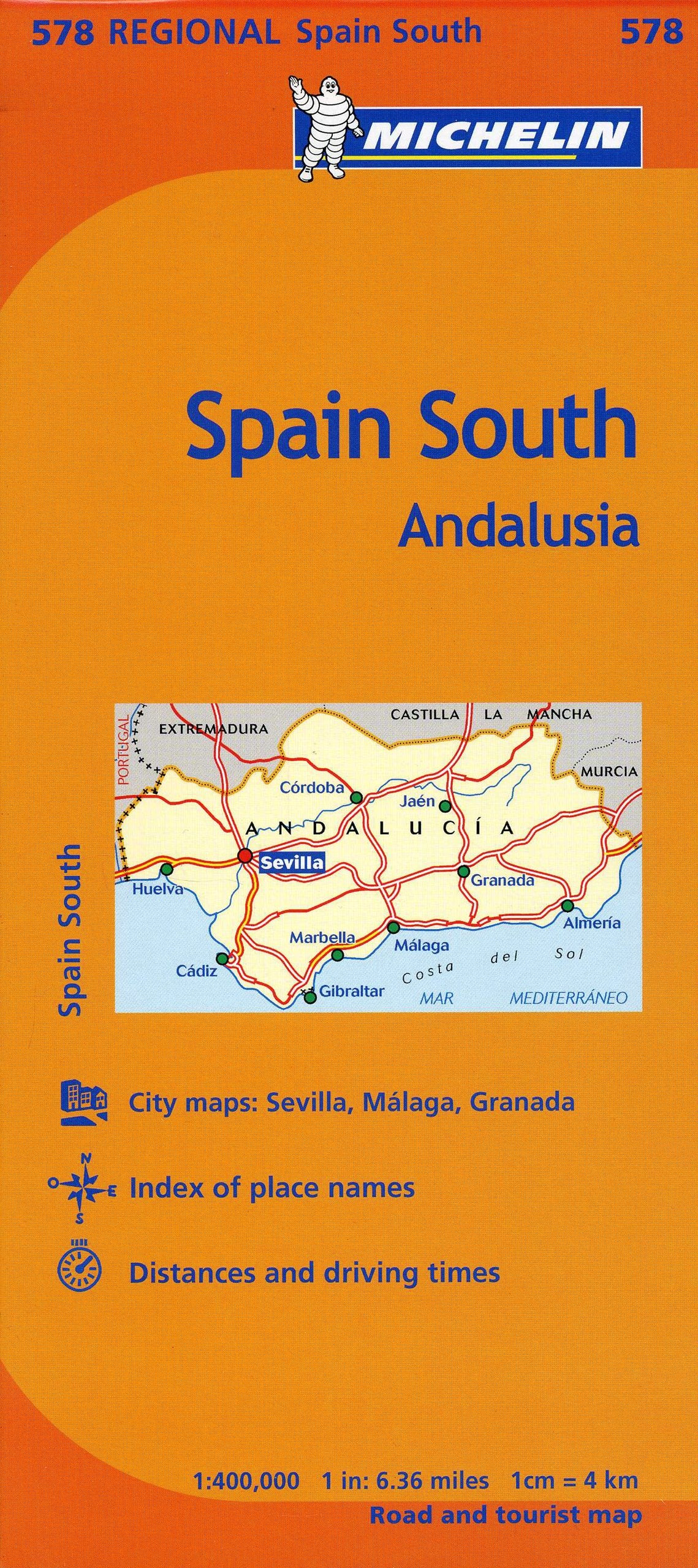 Michelin Spain: Andalucia Map 578 (Maps/Regional (Michelin)) (Multilingual Edition)