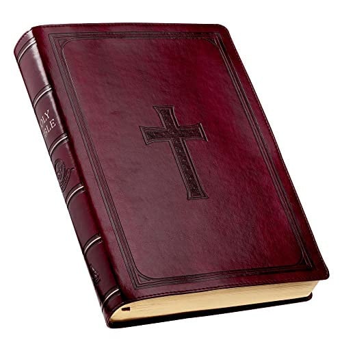KJV Super Giant Print Lux-Leather Burgundy