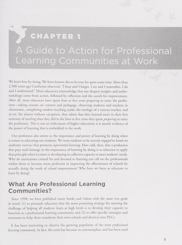 Learning by doing: a handbook for professional learning communities at work