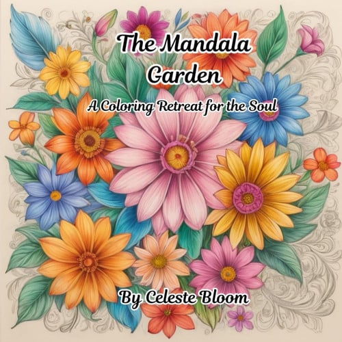 The Mandala Garden - A Coloring Retreat for the Soul: Flower Mandala Designs for Mindfulness and Relaxation