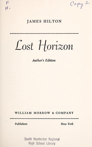 Lost horizon