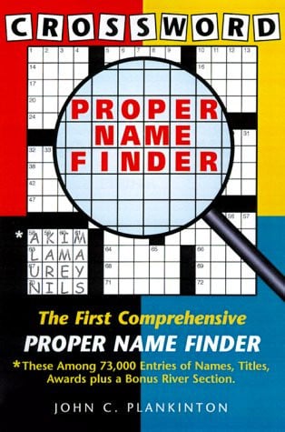 Crossword Proper Name Finder