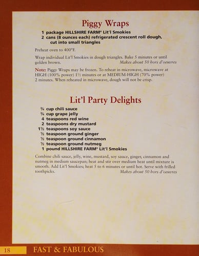 America's Favorite 2 in 1 Appetizers and Party Food