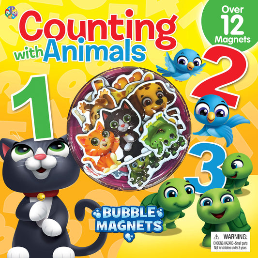 Counting with Animals 123: Bubble Magnets