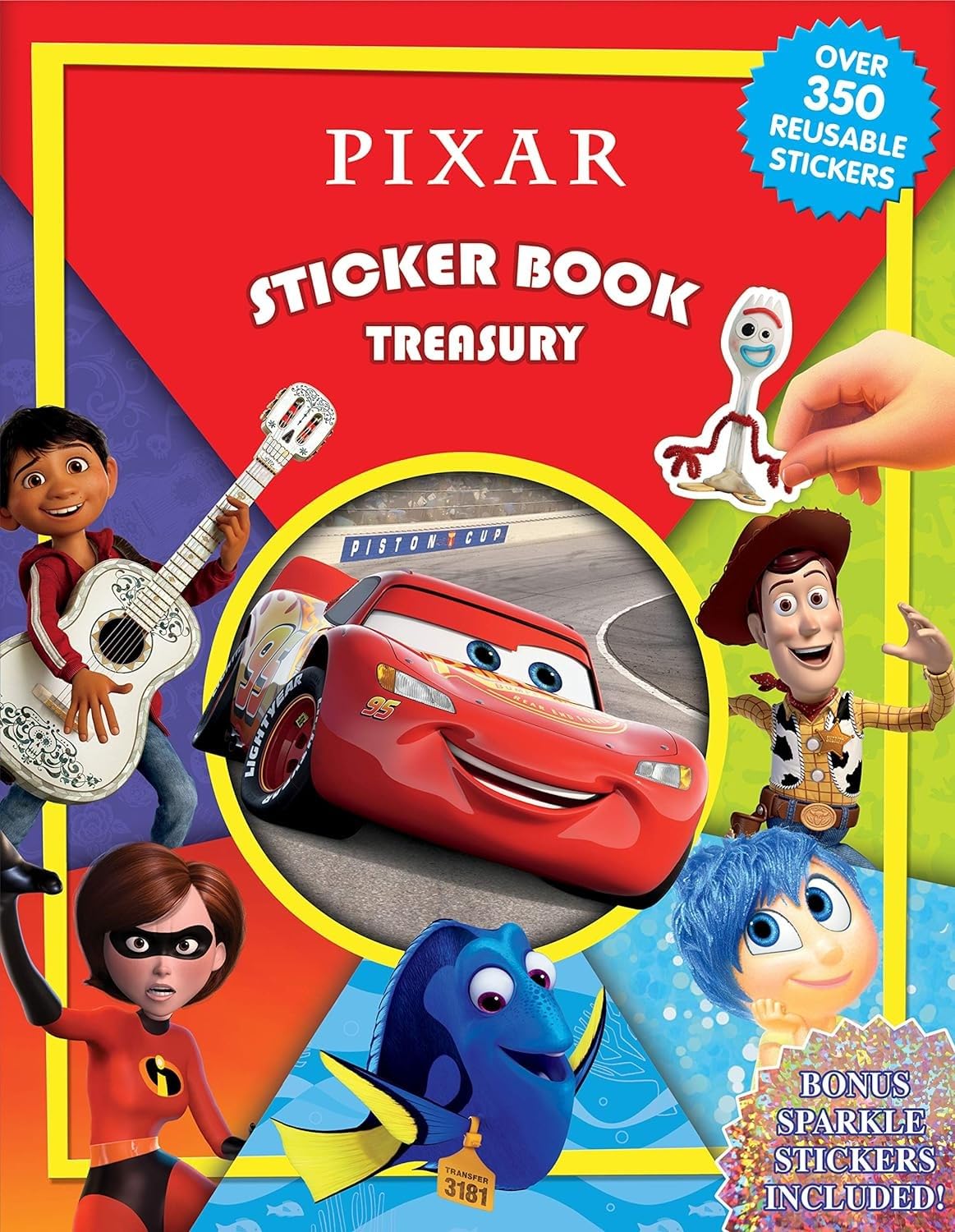 Pixar Sticker Book Treasury - Activity Books for kids, 350 reusable stickers, 96 pages of fun