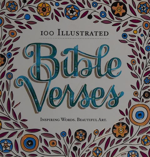 100 Illustrated Bible Verses Inspiring Words. Beautiful Art.