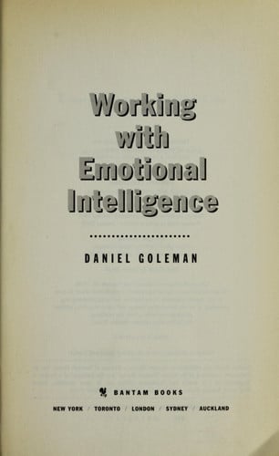 Working with emotional intelligence