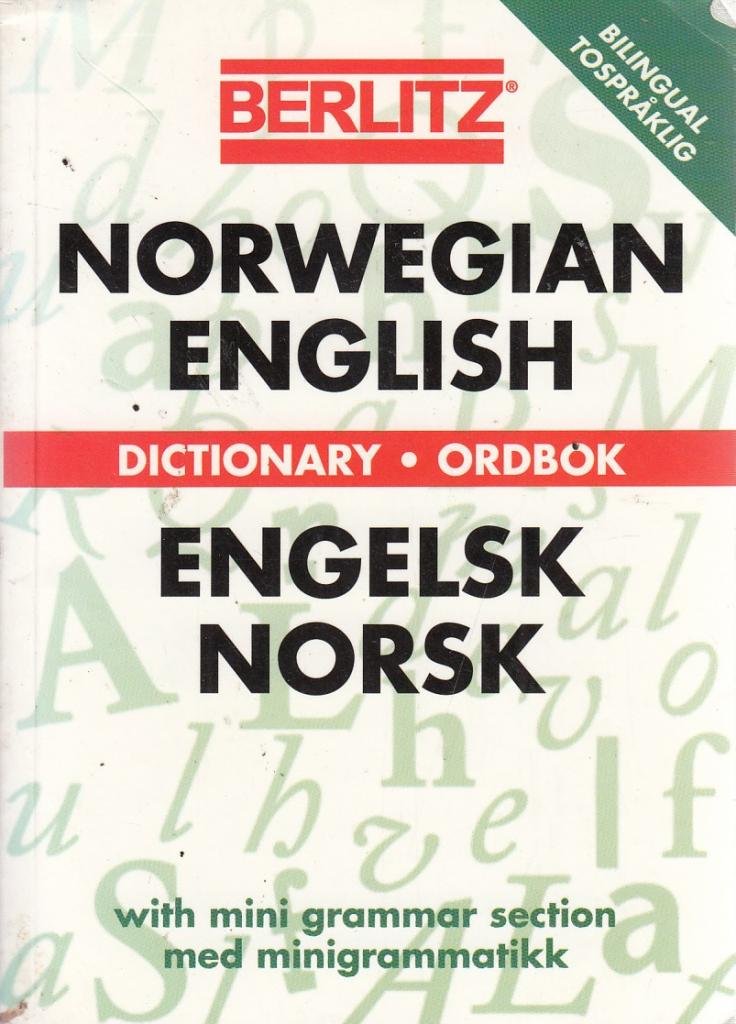Berlitz Norwegian-English Dictionary/Engelsk-Norsk Ordbok (Berlitz Dictionaries)