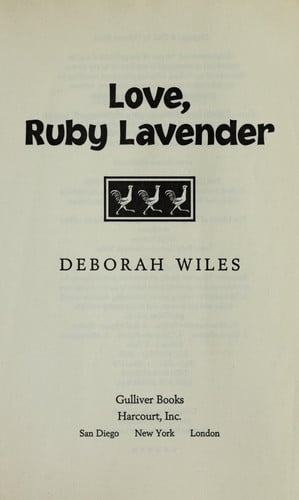 Love, Ruby Lavender