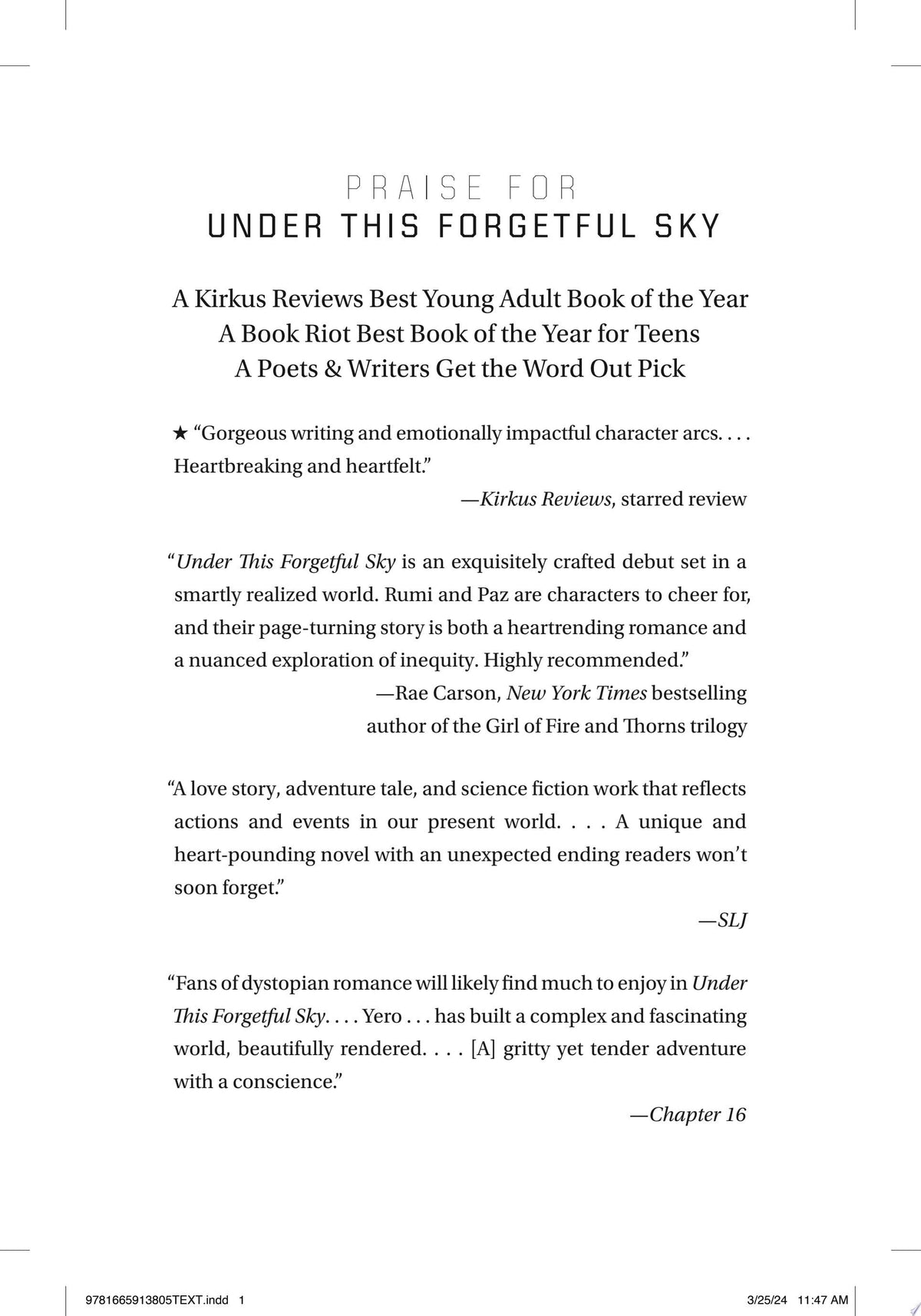 Under This Forgetful Sky