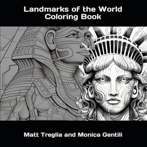 Landmarks of the World Coloring Book: An AI Collaboration