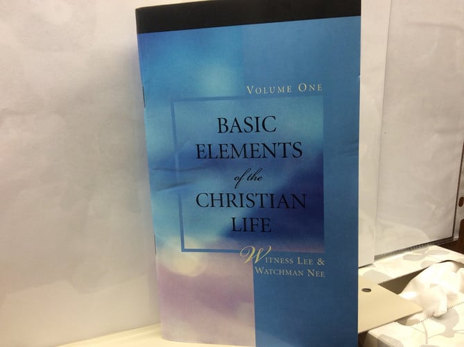 Basic Elements of the Christian Life, Vol. 1