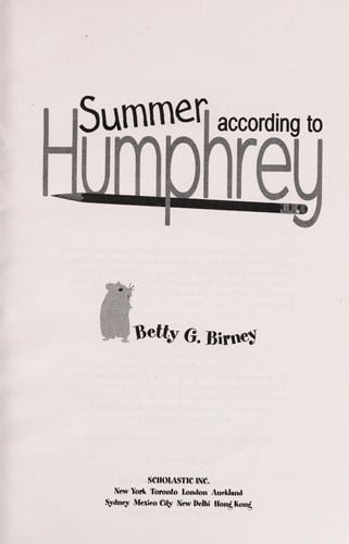 Summer According to Humphrey