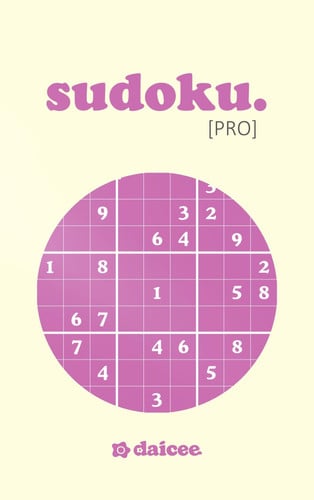 daicee Sudoku Pro | Minimalist Pocket Sized Puzzle Book for Adults | Medium To Hard