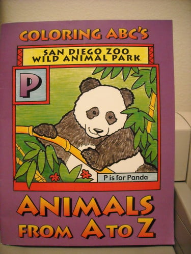 San Diego Wild animal Park Coloring ABC's Animals from A to Z