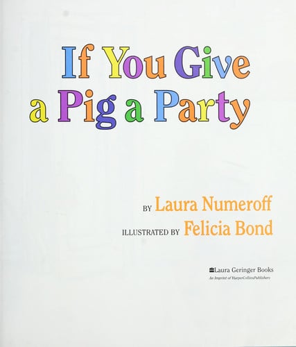 If You Give a Pig a Party