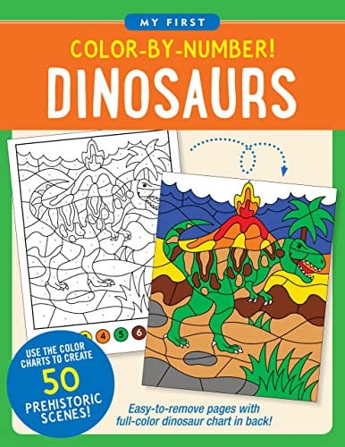 Color-By-Number! Dinosaurs