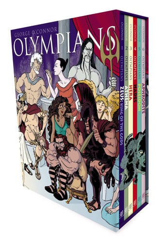 Olympians Boxed Set Books 1-6 Zeus, Athena, Hera, Hades, Poseidon and Aphrodite