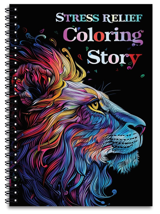 Stress Relief Coloring Book: Adventure in the Heart of Nature with Most Beatiful Landscapes, Animals and Top Rated Calming Views